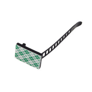 10x cable ties with self-adhesive base for easy installation - Length: 6.4 cm, Colour: black