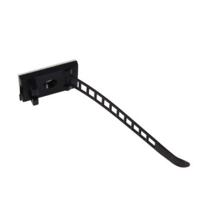 10x cable ties with self-adhesive base for easy installation - Length: 6.4 cm, Colour: black - Image 2