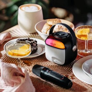 „Adler AD 1199“ juoda karaokės kolonėlė su mikrofonu - SD/USB/AUX/Bluetooth