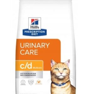 HILL'S PRESCRIPTION DIET Feline c/d Urinary Care Multicare Sausas kačių maistas Viščiukas 8 kg