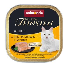 ANIMONDA Vom Feinsten Adult Turkey, beef and carrots - šlapias kačių maistas - 100g