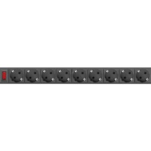 LANBERG MAITINIMO JUOSTOS STOVAS 19" PDU 1U 9X SHUKO - Image 2