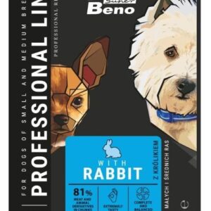 SUPER BENO Adult Small and medium Rabbit  - Šlapias maistas šunims - 100 g