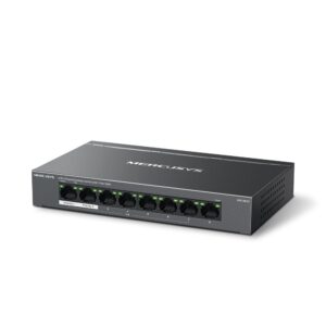 Mercusys MS108GP tinklo komutatorius Valdomas Gigabit Ethernet (10/100/1000) Maitinimas per Eternetą (PoE) Juoda - Image 2