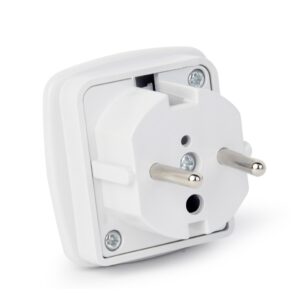 Gembird A-AC-UKEU-001 maitinimo kištukų adapteris G tipas (UK) F tipas Balta - Image 3