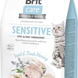 BRIT Care Grain-Free Adult Insect&Herring Sensitive - sausas kačių maistas - 400g