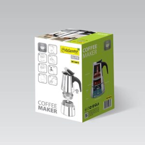 Maestro MR-1660 Mokos gaminimo indas 0,3 L Juoda, Nerūdijančiojo plieno - Image 2