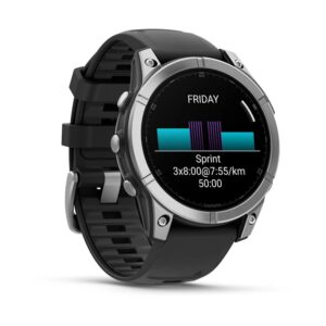 Garmin Fenix E 3,3 cm (1.3") AMOLED 47 mm Skaitmeninis 416 × 416 pikseliai Lietimui jautrus ekranas Nerūdijančiojo plieno Wi-Fi GPS (palydovinis) - Image 2