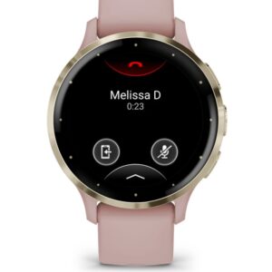 Garmin Venu 3S 3,05 cm (1.2") AMOLED 41 mm Skaitmeninis 390 x 390 pikseliai Lietimui jautrus ekranas Auksas, Rožinė „Wi-Fi“ GPS (palydovinis) - Image 2