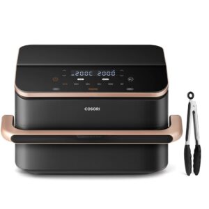 Cosori Dual Blaze TwinFry Air Fryer Karšto oro keptuvė 10 litrų, juoda