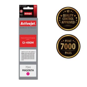 Activejet AC-G490M rašalas (pakaitalas Canon GI-490M; Supreme; 70 ml; raudonos spalvos) - Image 2