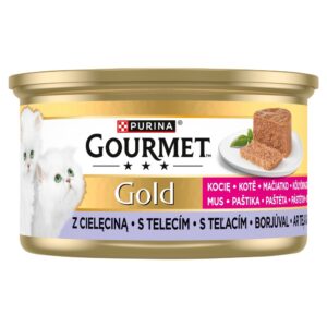 PURINA Gourmet Gold Kitten Veal mousse - šlapias kačių maistas - 85g