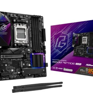 Asrock Phantom Gaming B850M Riptide WiFi AMD B850 AM5 lizdas „micro ATX“