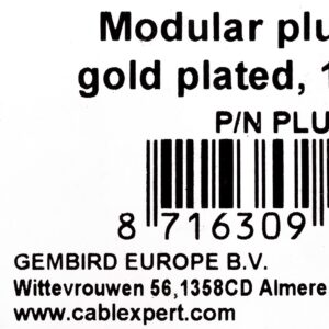 Cablexpert PLUG3UP6/100 laido jungtis 1 Permatomas - Image 2