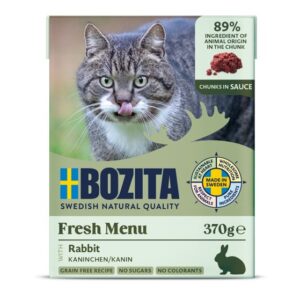 BOZITA Triušiena padaže - Drėgnas kačių maistas - 370g