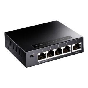 Cudy GS105 tinklo komutatorius Gigabit Ethernet (10/100/1000) Juoda - Image 2