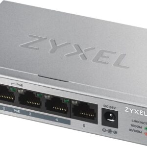 Zyxel GS1005HP Ne-valdomas Gigabit Ethernet (10/100/1000) Maitinimas per Eternetą (PoE) Sidabras