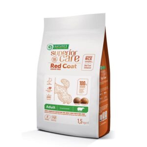 NATURE'S PROTECTION Superior Care Red Coat Grain Free Adult Small Lamb - sausas šunų maistas - 1,5 kg