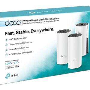 TP-Link Deco M4(3-pack) Dviguba juosta (2,4 GHz / 5 GHz) Wi-Fi 5 (802.11ac) Balta 2 Vidinis - Image 3