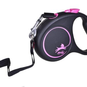 Flexi Black Design S 5 m Geltona Šuo Susitraukiantis pavadėlis - Image 3