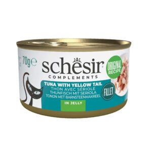 SCHESIR Complements Tuna with yellow tail in jelly - šlapias kačių maistas - 70g