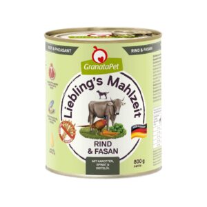 GRANATAPET Liebling's Mahlzeit Beef and pheasant - drėgnas ėdalas šunims - 800g