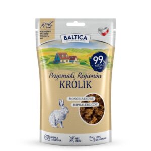 BALTICA Przysmaki regionów Monoprotein Rabbit - skanėstas šuniui - 80g