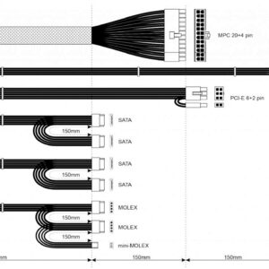 Akyga AK-B1-600 maitinimo blokas 600 W 20+4 pin ATX ATX Pilka - Image 3