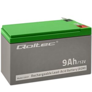 Qoltec 53031 AGM akumuliatorius | 12 V | 9Ah