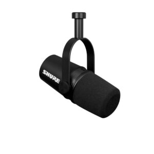 Shure MV7-X mikrofonas Juoda Studijos mikrofonas
