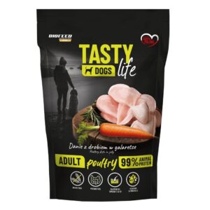 BIOFEED Tasty Dogs Life Poultry - drėgnas ėdalas šunims - 500g