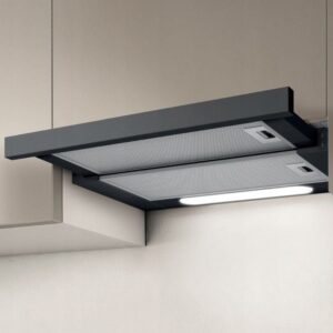 Elica Elite 14 LUX 60 BL Pusiau įmontuojamas (ištraukiamas) Juoda 368 m³/h - Image 3