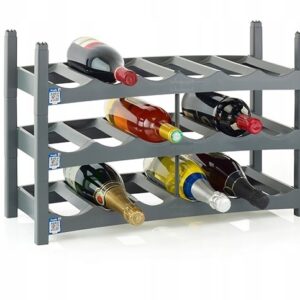 ROTHO Vario Vyno lentyna antracitas - stovas 6 buteliams - Image 2