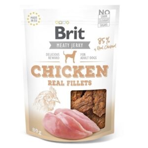 BRIT Jerky Snack Chicken - skanėstas šuniui - 80g - Image 2