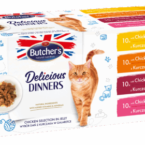 BUTCHER'S Delicious Dinners Jumbo Pack - drėgno kačių ėdalo - 4 x 100g