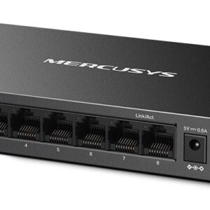 Mercusys MS108GS tinklo komutatorius Ne-valdomas Gigabit Ethernet (10/100/1000) Juoda - Image 3