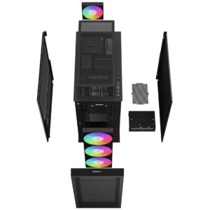 DeepCool CH560 DIGITAL „Midi Tower“ Juoda - Image 3
