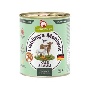 GRANATAPET Liebling's Mahlzeit Veal and lamb - drėgnas ėdalas šunims - 800g