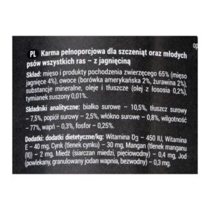 Dolina Noteci Rafi Junior su aviena, spanguolėmis ir mėlynėmis - Šlapias šunų maistas 400 g - Image 2