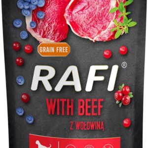 DOLINA NOTECI Rafi with beef - šlapias maistas šunims - 300g