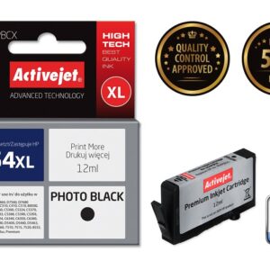 Activejet AH-364BCX rašalas (pakaitinis HP 364XL CN684EE; Premium; 20 ml; juodas) - Image 2