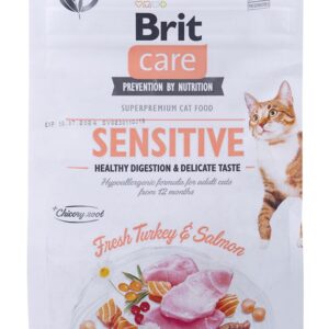 BRIT Care Grain-Free Sensitive Turkey&Salmon - sausas kačių maistas - 400 g - Image 2