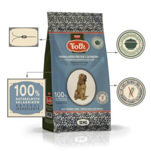 FOLK Medium and large breeds Podhale-style lamb roast with quail and parsley - sausas maistas šunims - 12kg - Image 2