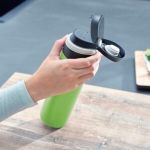 Leifheit 03277 kelioninis puodelis 600 ml Juoda, Žalia Nerūdijančiojo plieno - Image 3