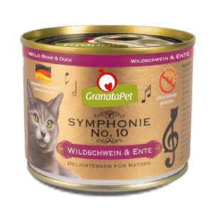 GRANATAPET Symphonie No.10 Wild boar and duck - šlapias kačių maistas - 200g