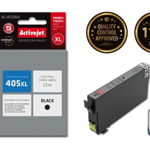 Activejet AE-405BNX rašalas (pakaitinis Epson 405XL C13T05H14010; Supreme; 21 ml; juodas) - Image 2