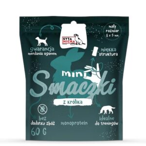 SYTA MICHA Mini skanėstai su triušiu - skanėstas šunims - 60 g