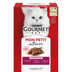 GOURMET Mon Petit Meat Mix - šlapias kačių maistas - 6 x 50 g