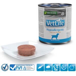 FARMINA Vet Life Canine Hypoallergenic Fish&Potato – drėgnas pašaras suaugusiems šunims 300 g - Image 2