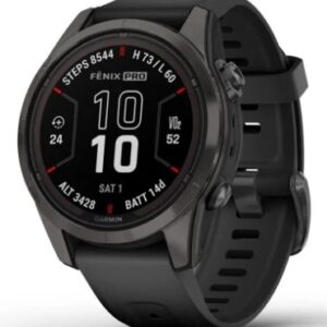 Garmin fēnix 7S Pro 3,05 cm (1.2") MIP 42 mm Skaitmeninis 240 x 240 pikseliai Lietimui jautrus ekranas Juoda „Wi-Fi“ GPS (palydovinis)